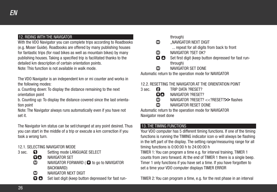 VDO Z1 User Manual | Page 35 / 51