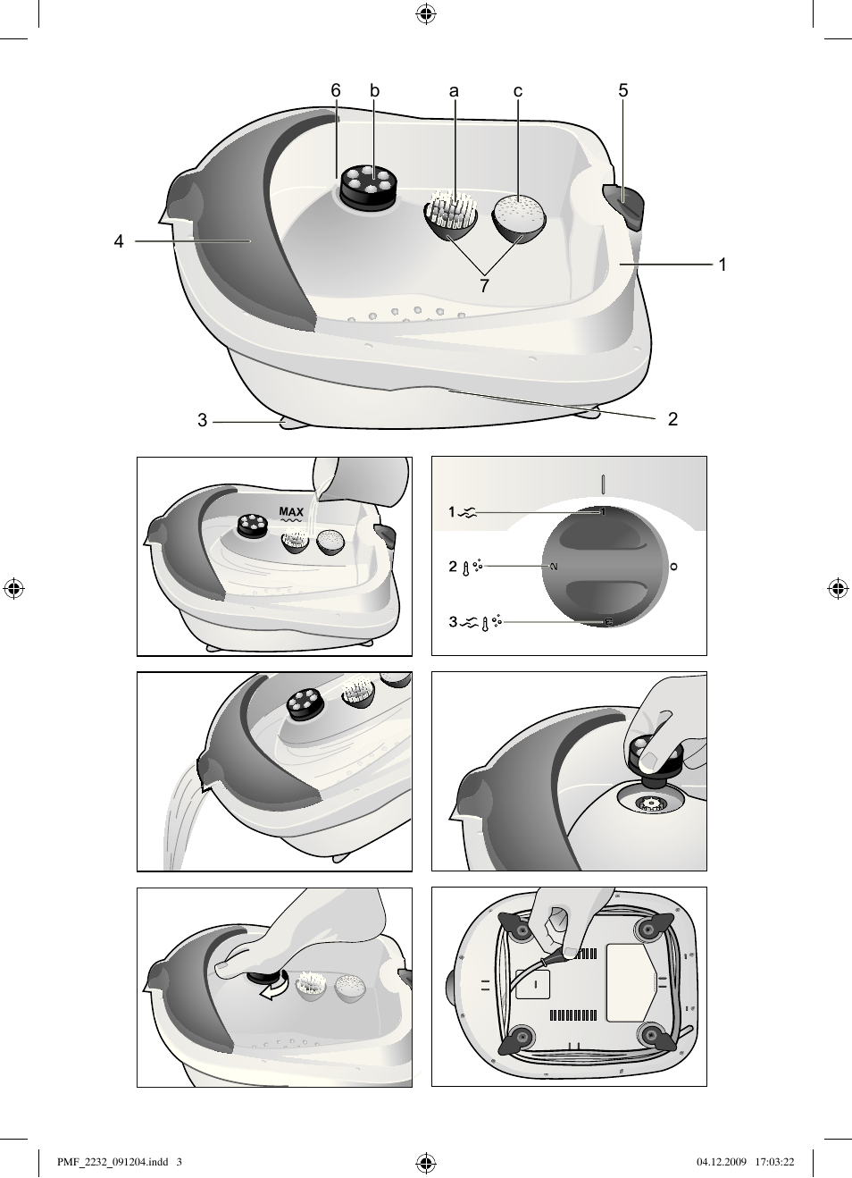 Bosch PMF2232 Fußsprudelbad User Manual | Page 3 / 58