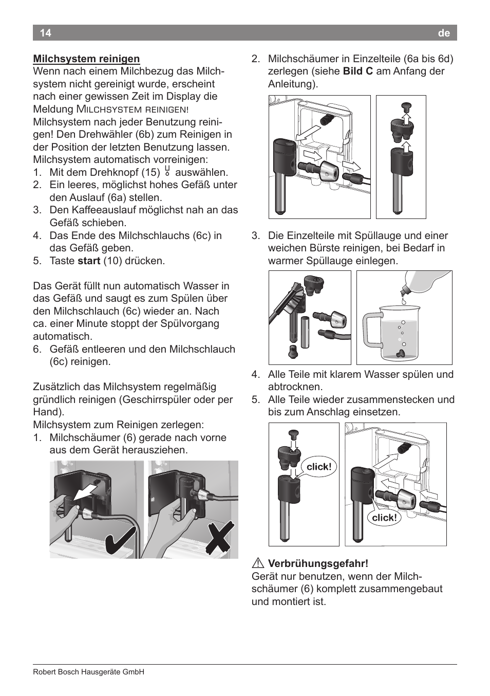 Bosch TES50651DE VeroCafe LattePro Kaffeevollautomat Helles Anthrazit Morning Haze User Manual | Page 18 / 94