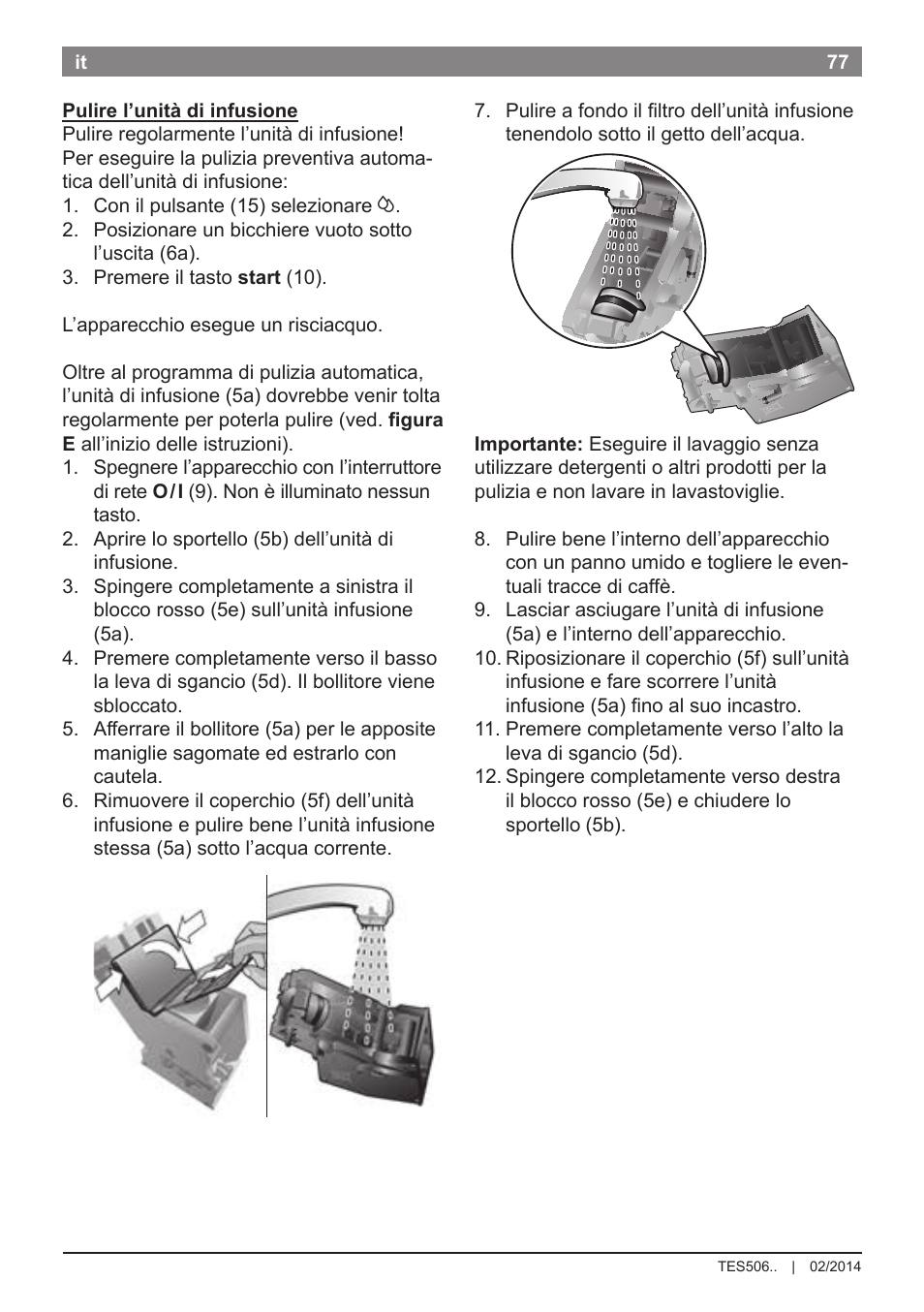 Bosch TES50651DE VeroCafe LattePro Kaffeevollautomat Helles Anthrazit Morning Haze User Manual | Page 81 / 94