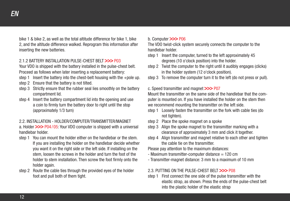 VDO Z3 User Manual | Page 21 / 61