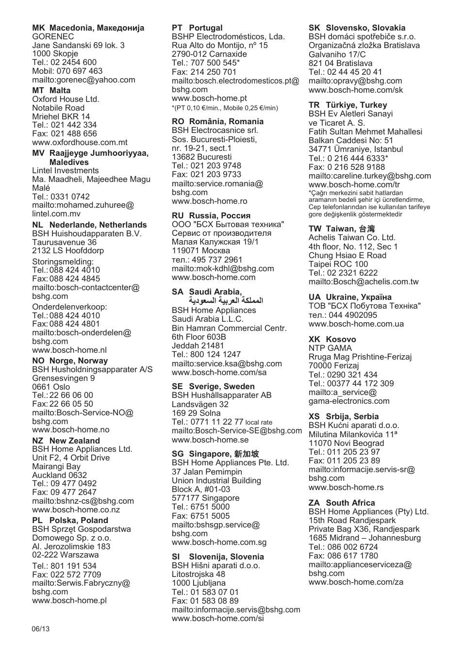Bosch TES71251DE VeroBar AromaPro 100 Kaffeevollautomat silber User Manual | Page 113 / 116