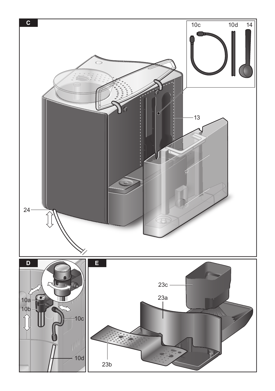 Bosch TES71251DE VeroBar AromaPro 100 Kaffeevollautomat silber User Manual | Page 4 / 116