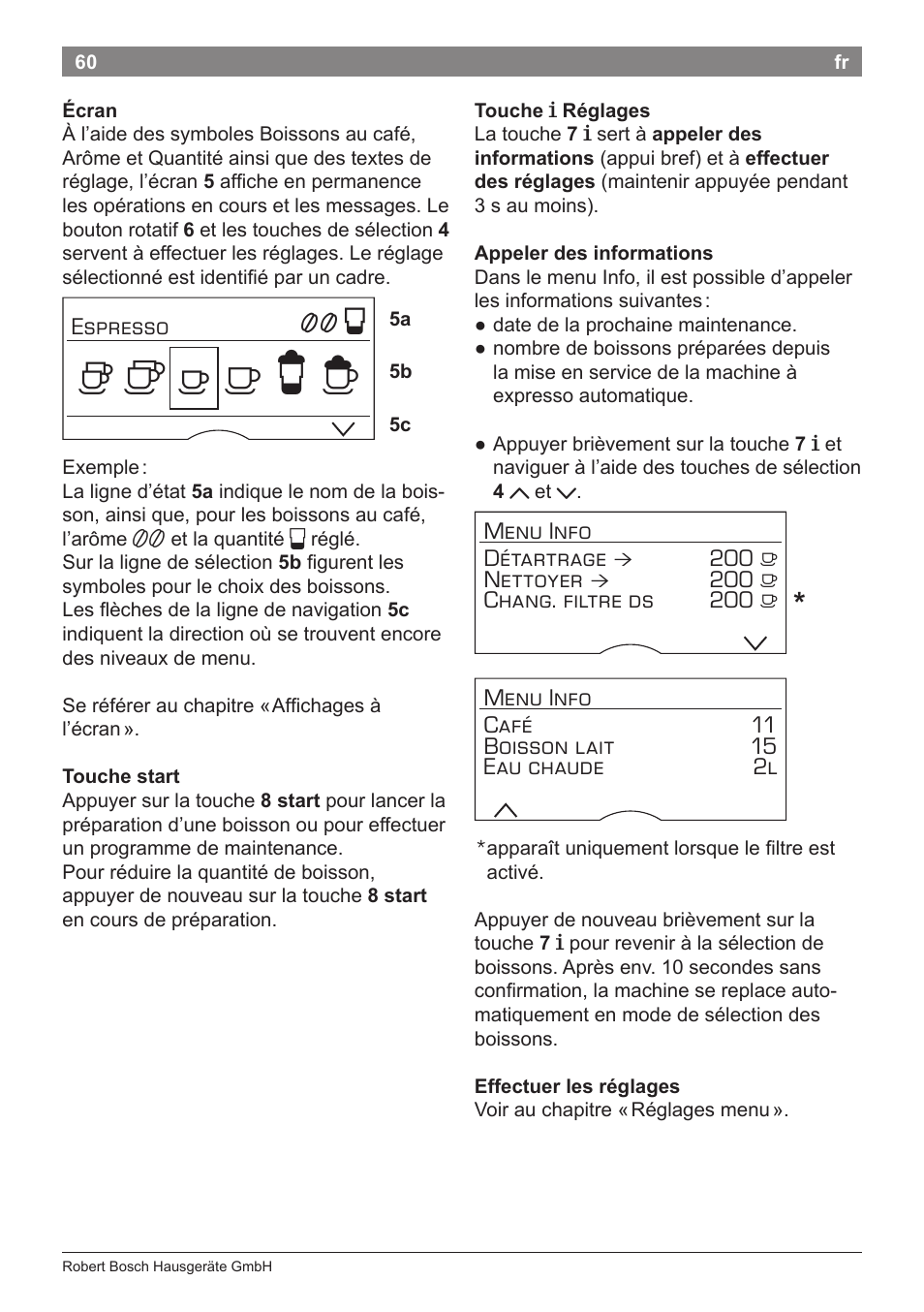 Bosch TES71251DE VeroBar AromaPro 100 Kaffeevollautomat silber User Manual | Page 64 / 116