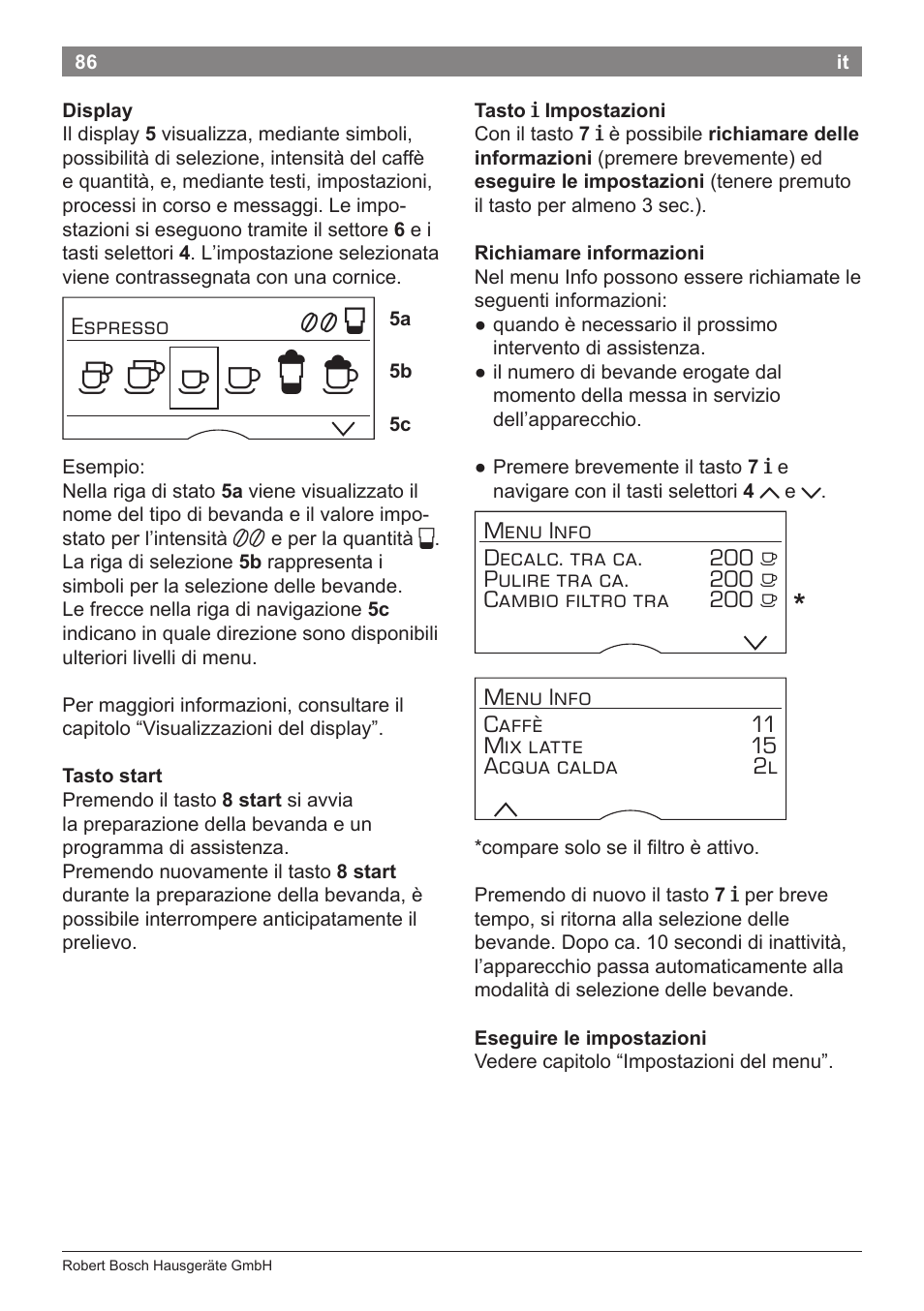 Bosch TES71251DE VeroBar AromaPro 100 Kaffeevollautomat silber User Manual | Page 90 / 116