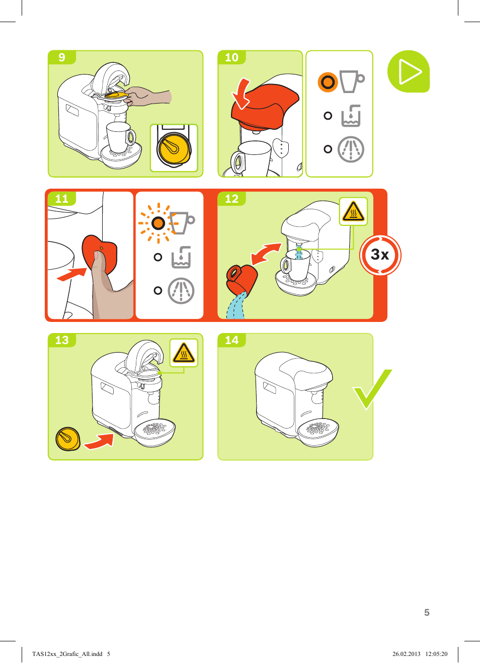 Bosch Multigetränkesystem TAS1202 real black anthrazit User Manual | Page 5 / 12