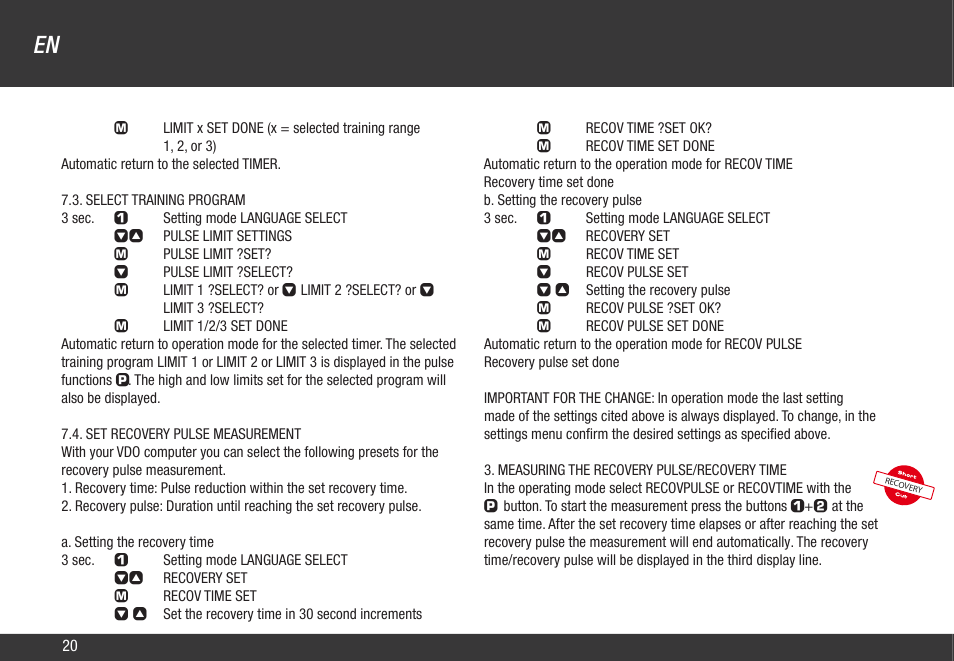 VDO Z2 User Manual | Page 29 / 57