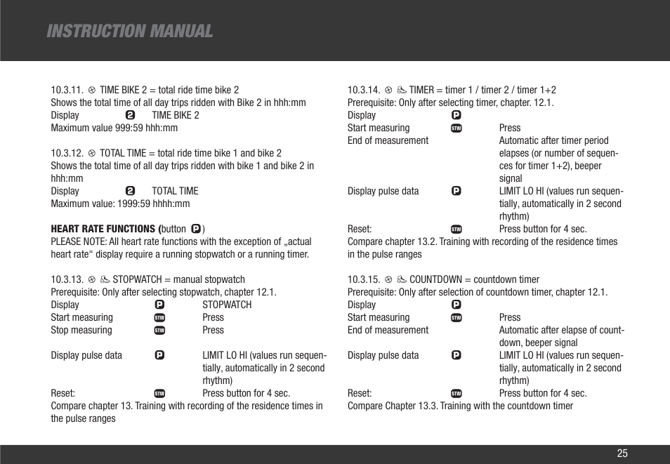 Instruction manual | VDO Z2 User Manual | Page 34 / 57