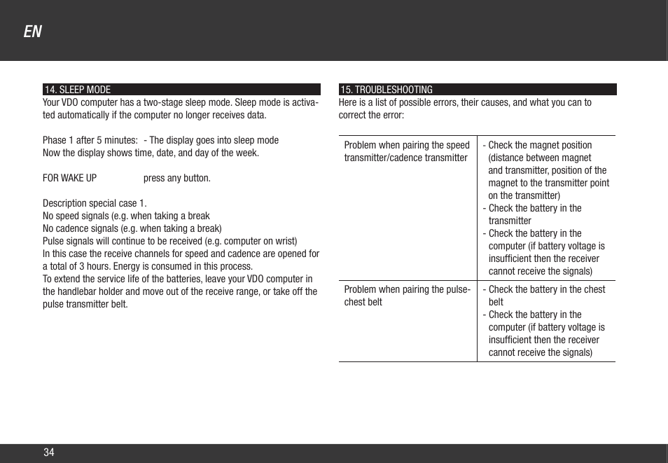 VDO Z2 User Manual | Page 43 / 57