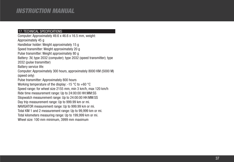 Instruction manual | VDO Z2 User Manual | Page 46 / 57