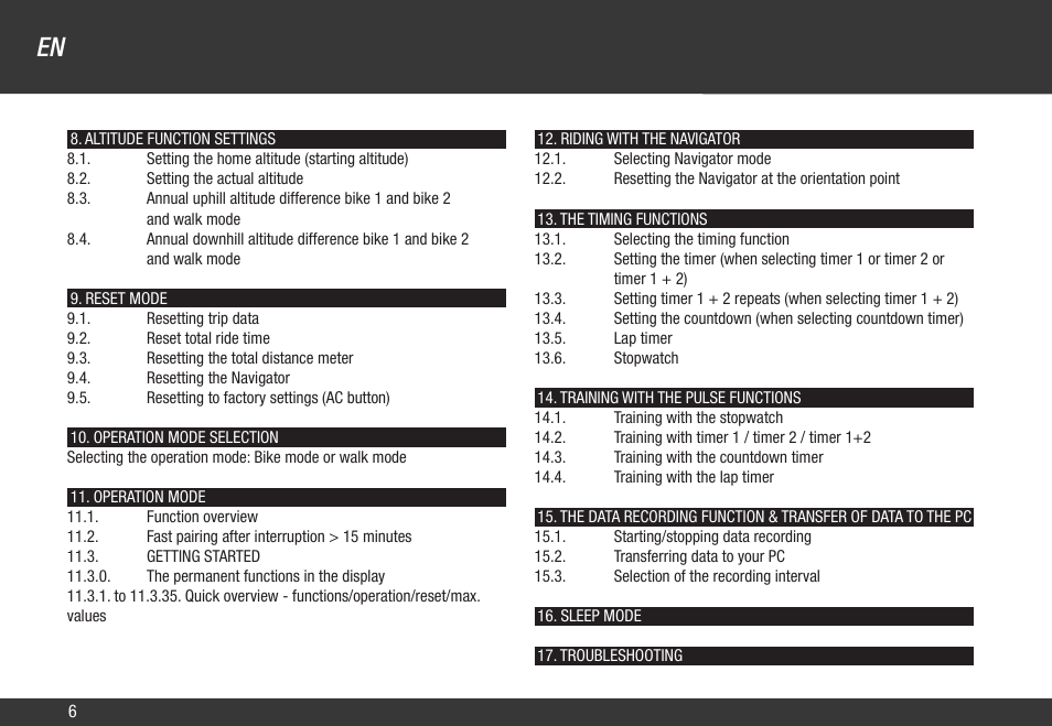 VDO Z3 PC User Manual | Page 15 / 65