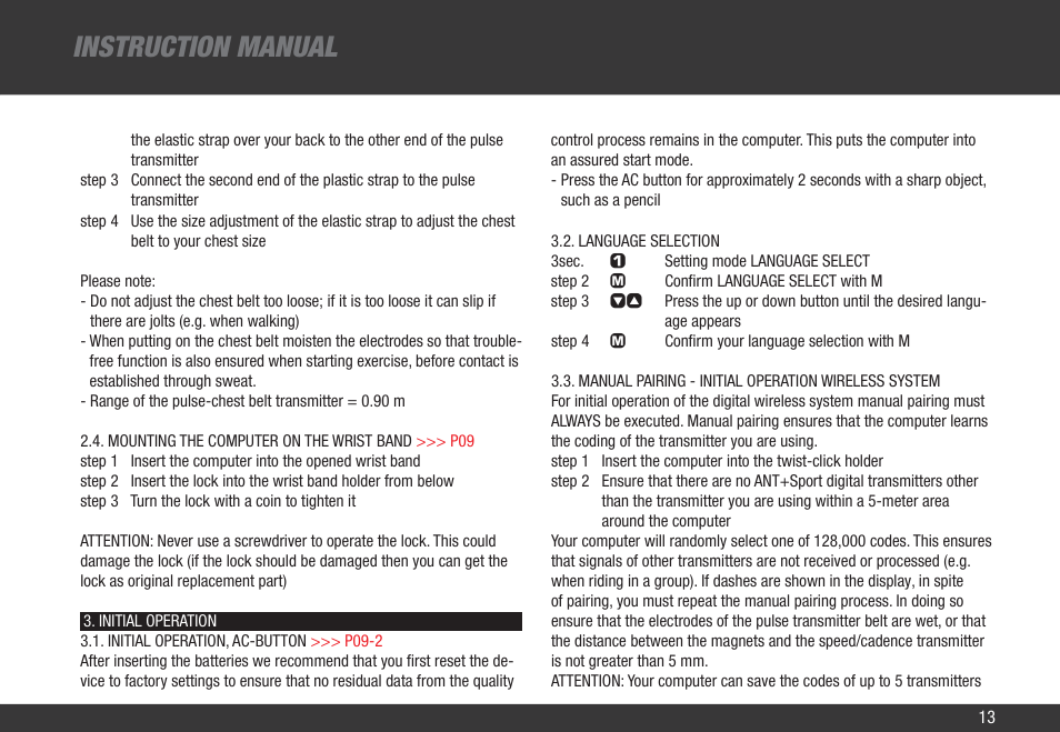 Instruction manual | VDO Z3 PC User Manual | Page 22 / 65