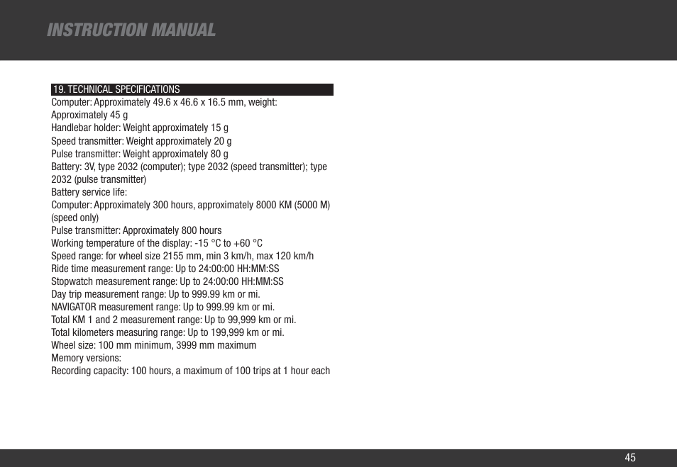 Instruction manual | VDO Z3 PC User Manual | Page 54 / 65