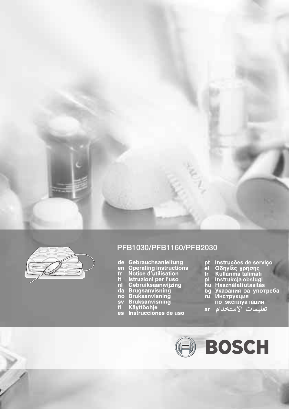 Bosch PFB2030 Wärmeunterbett relaxxtherm L preheat User Manual | 52 pages