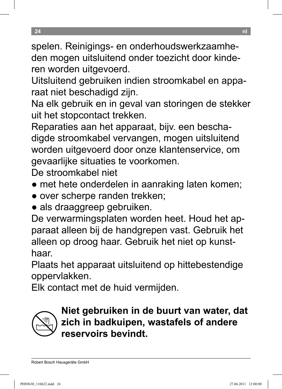Bosch PHS9630 Haarglätter ProSalon Curl Straight User Manual | Page 28 / 104