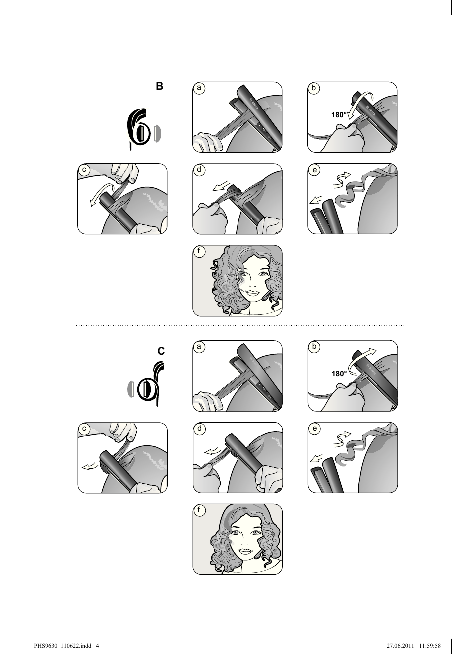 Bosch PHS9630 Haarglätter ProSalon Curl Straight User Manual | Page 4 / 104