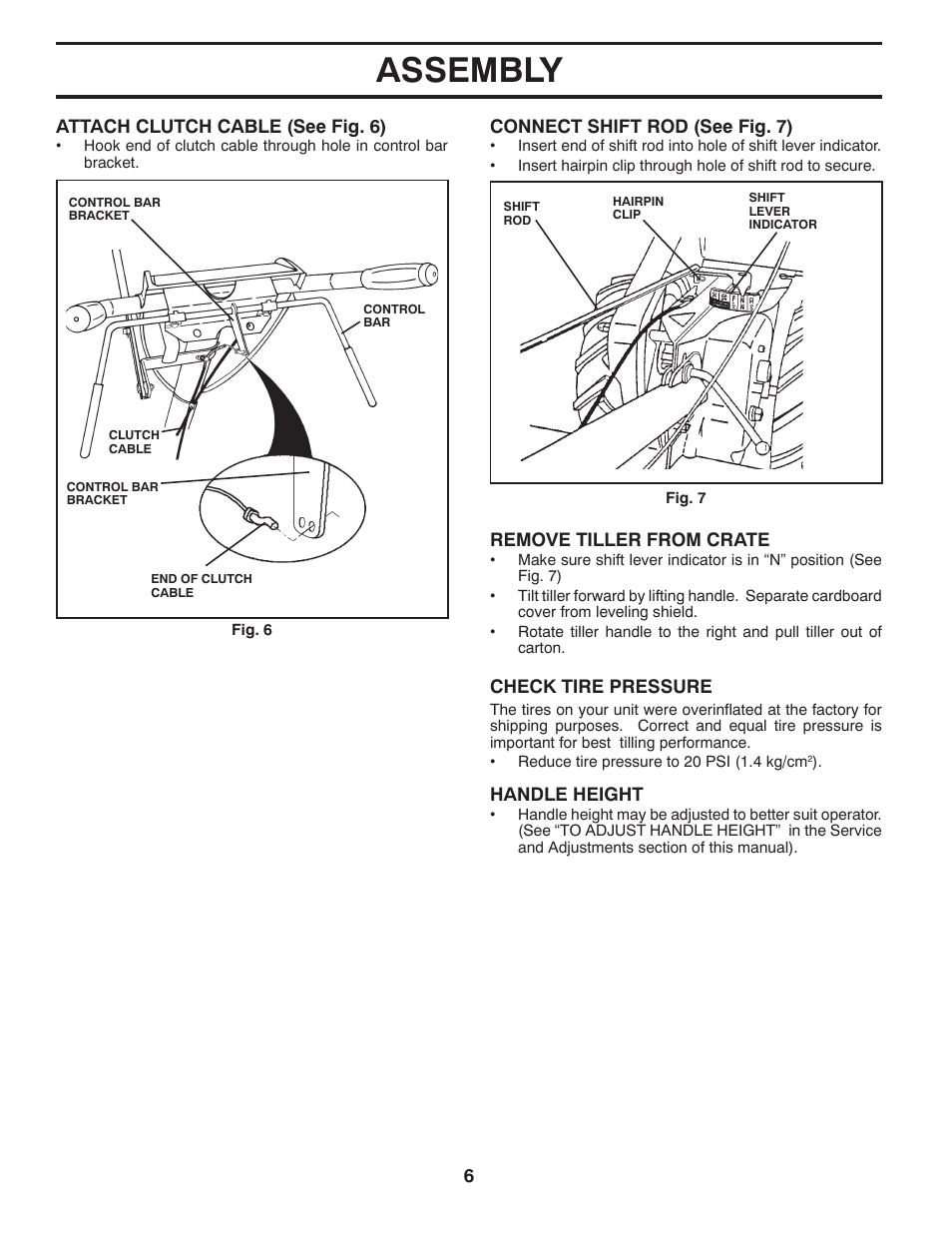 Assembly | Poulan Pro DRT900 REAR TINE TILLER User Manual | Page 6 / 22