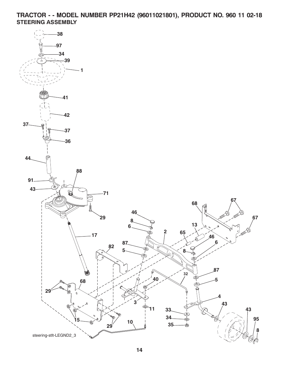 Poulan Pro PP21H42 LAWN TRACTOR User Manual | Page 14 / 20