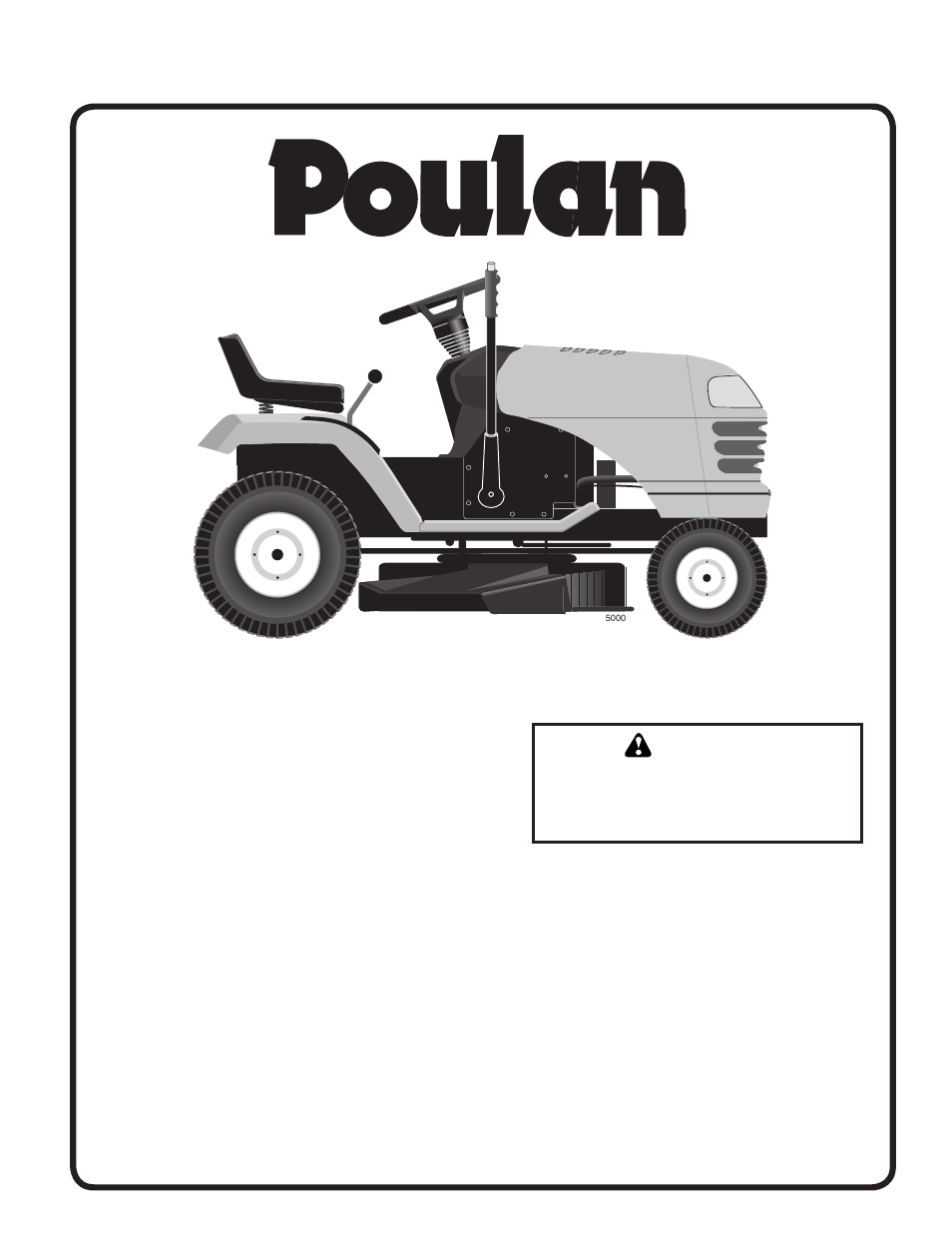 Poulan Pro PO17542LT LAWN TRACTOR User Manual | 56 pages