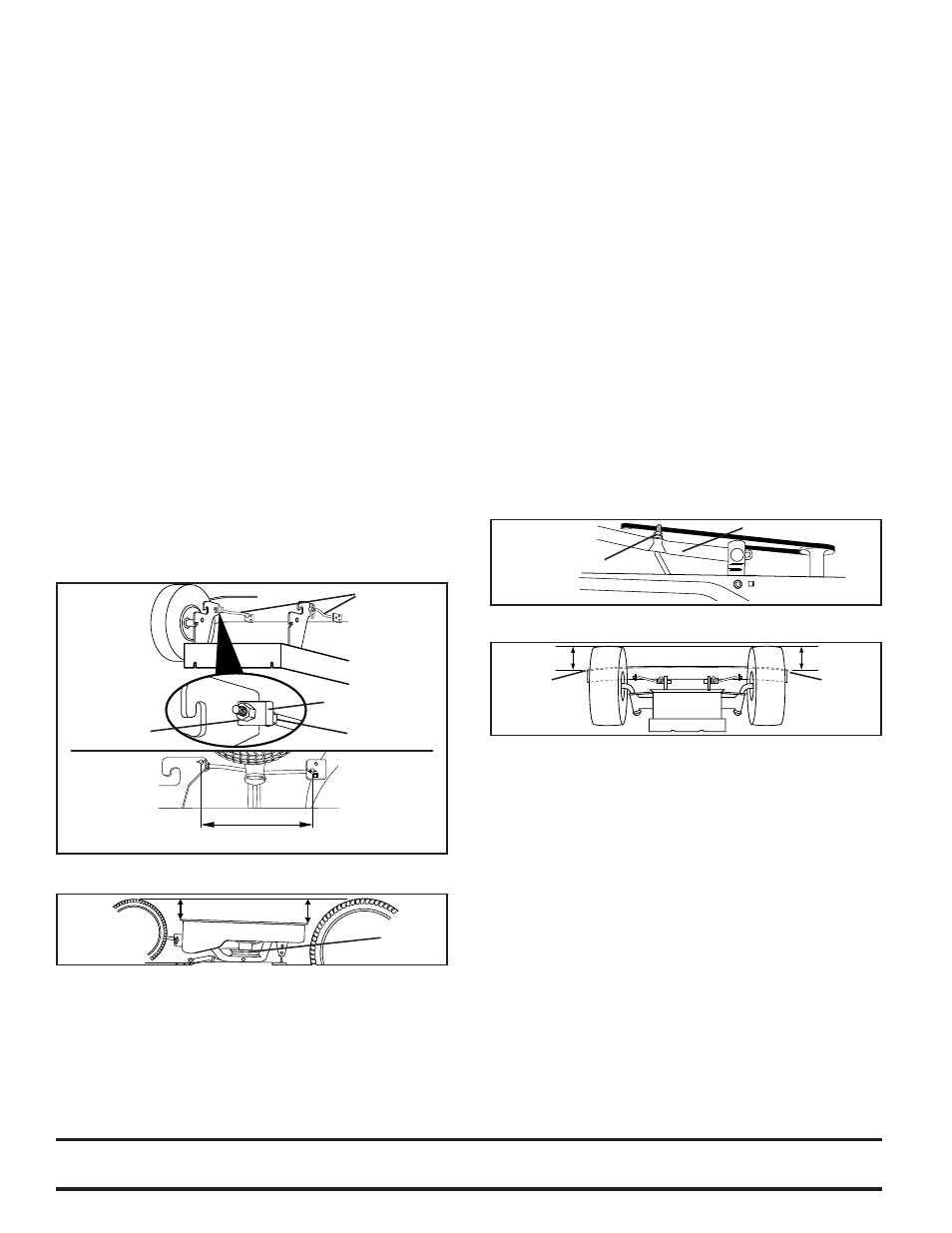 Servicio y ajustes, Para nivel ar la segadora | Poulan Pro PO17542LT LAWN TRACTOR User Manual | Page 38 / 56