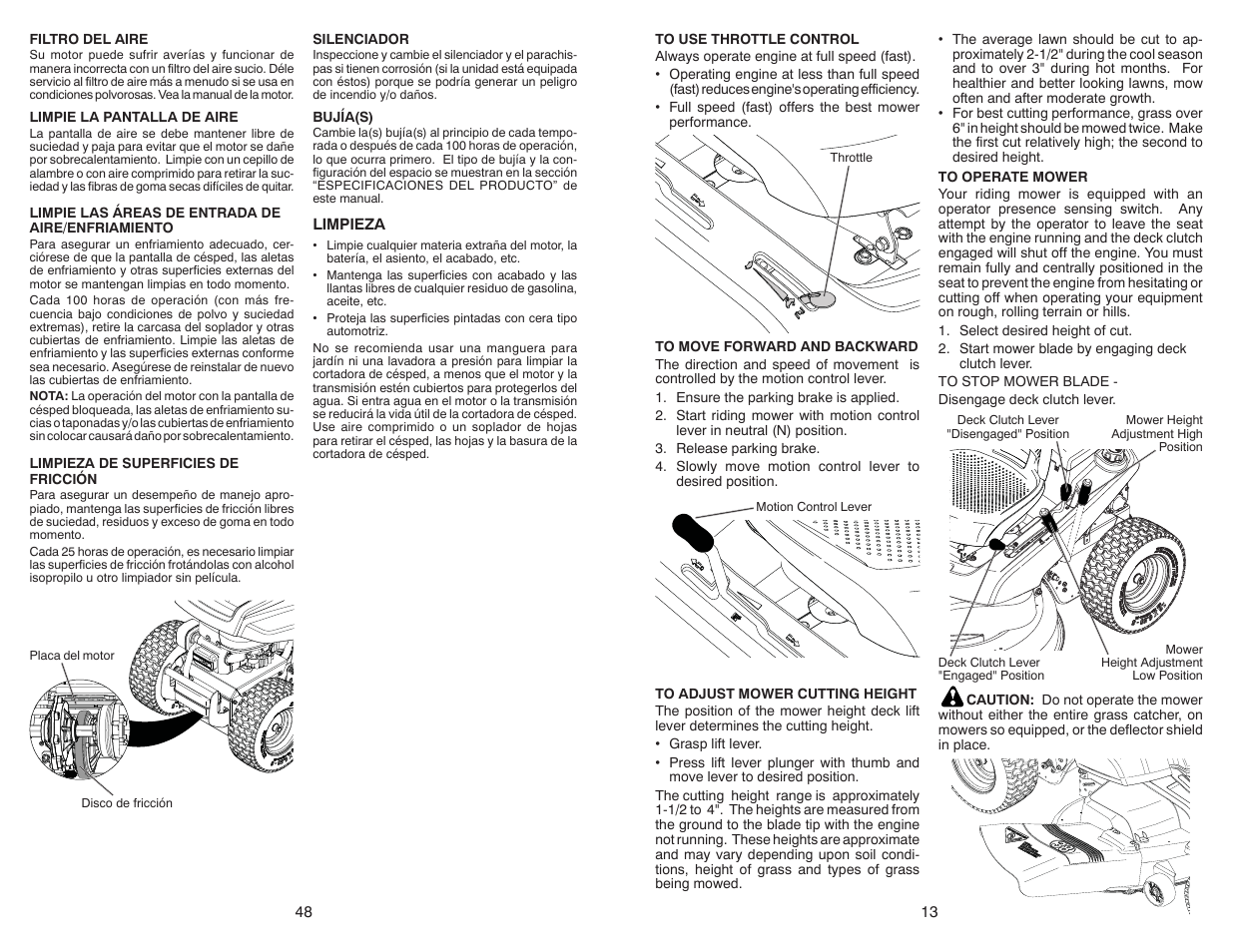 Poulan Pro PB38 LAWN TRACTOR User Manual | Page 13 / 30
