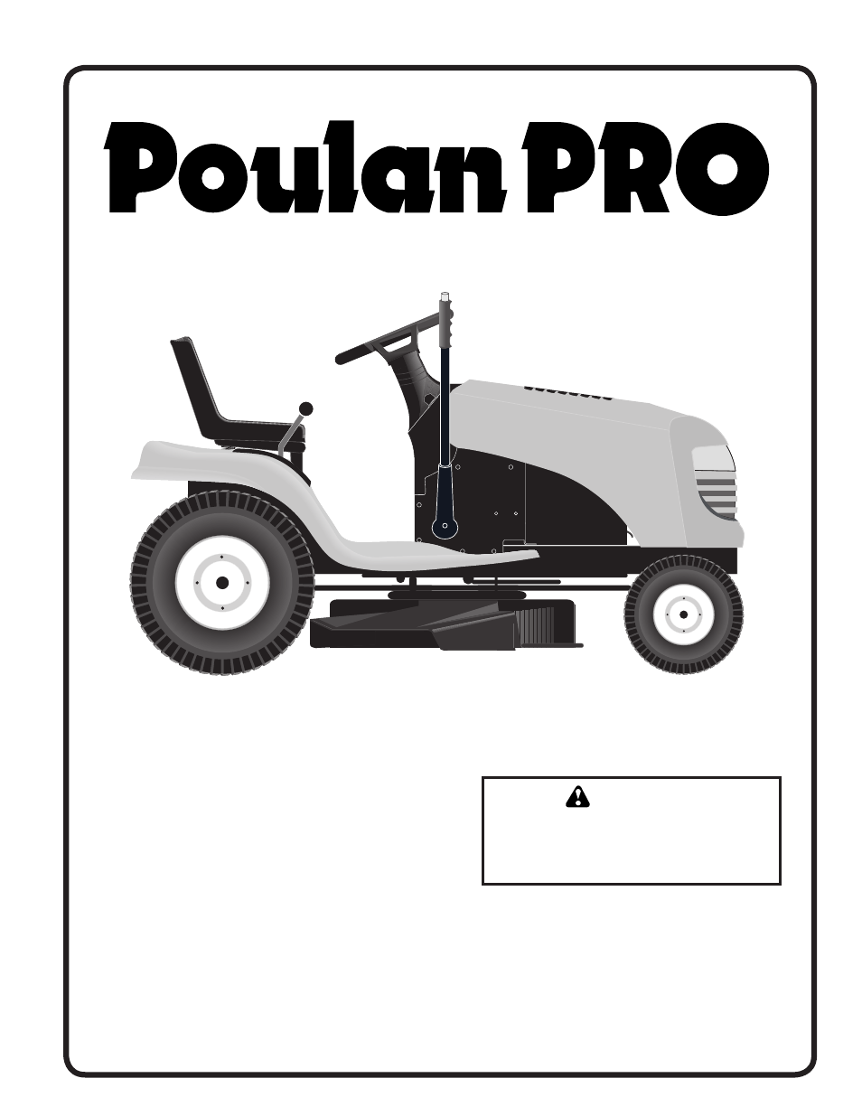 Poulan Pro PB19542LT LAWN TRACTOR User Manual | 28 pages
