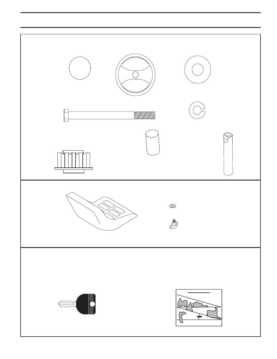 Unassembled parts | Poulan Pro PB19542LT LAWN TRACTOR User Manual | Page 5 / 28