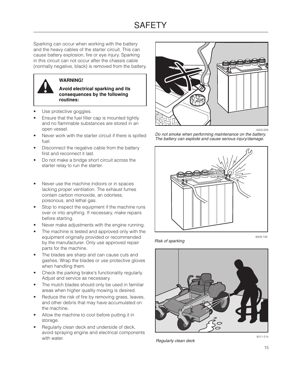 Safety | Poulan Pro 301ZX_966681701 LAWN TRACTOR User Manual | Page 15 / 56