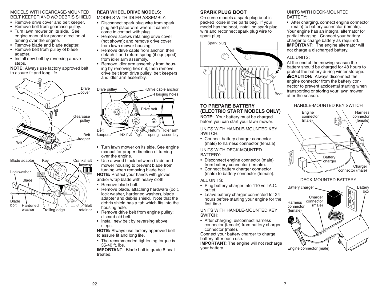 Poulan Pro PR600Y22RHP LAWN MOWER User Manual | Page 7 / 14