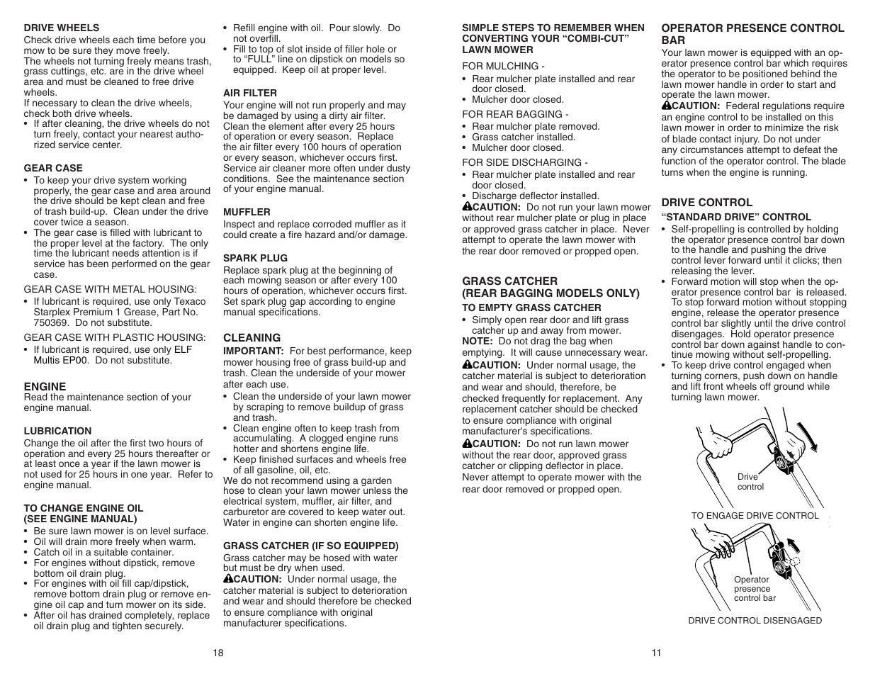 Poulan Pro PR625Y22RKP LAWN MOWER User Manual | Page 11 / 14