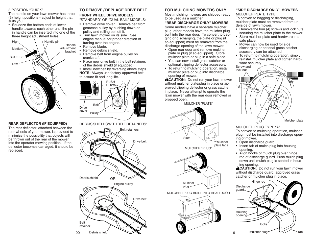 Poulan Pro PR600Y21RP LAWN MOWER User Manual | Page 9 / 14