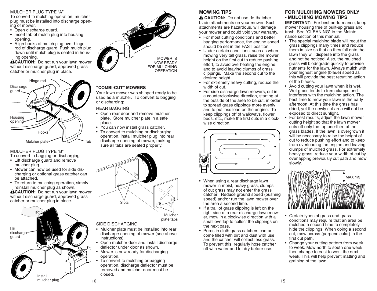Poulan Pro PR600Y21RP LAWN MOWER User Manual | Page 10 / 12