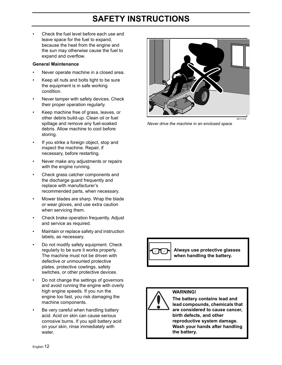 Safety instructions | Poulan Pro Pro 900 ZX 968999302 User Manual | Page 14 / 80