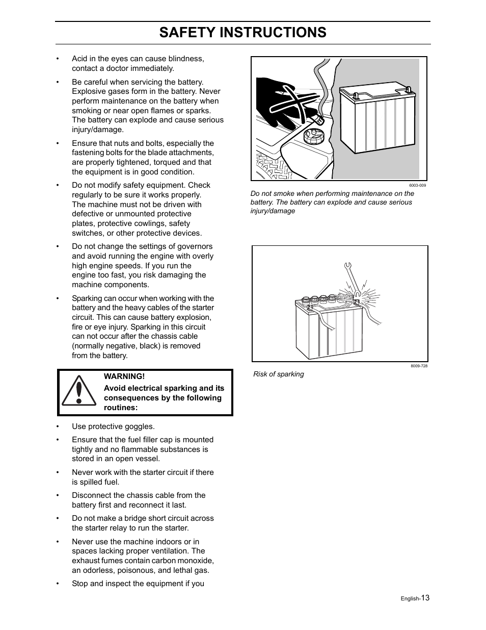 Safety instructions | Poulan Pro Pro 900 ZX 968999302 User Manual | Page 15 / 80