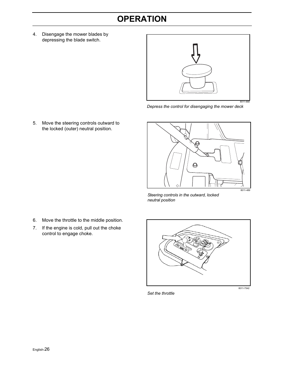 Operation | Poulan Pro Pro 900 ZX 968999302 User Manual | Page 28 / 80