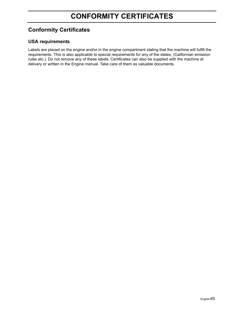 Conformity certificates | Poulan Pro Pro 900 ZX 968999302 User Manual | Page 67 / 80