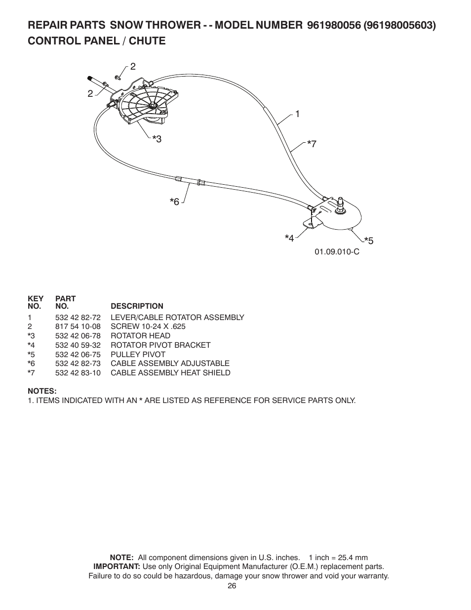 Poulan Pro 961980056 SNOW THROWER User Manual | Page 26 / 44