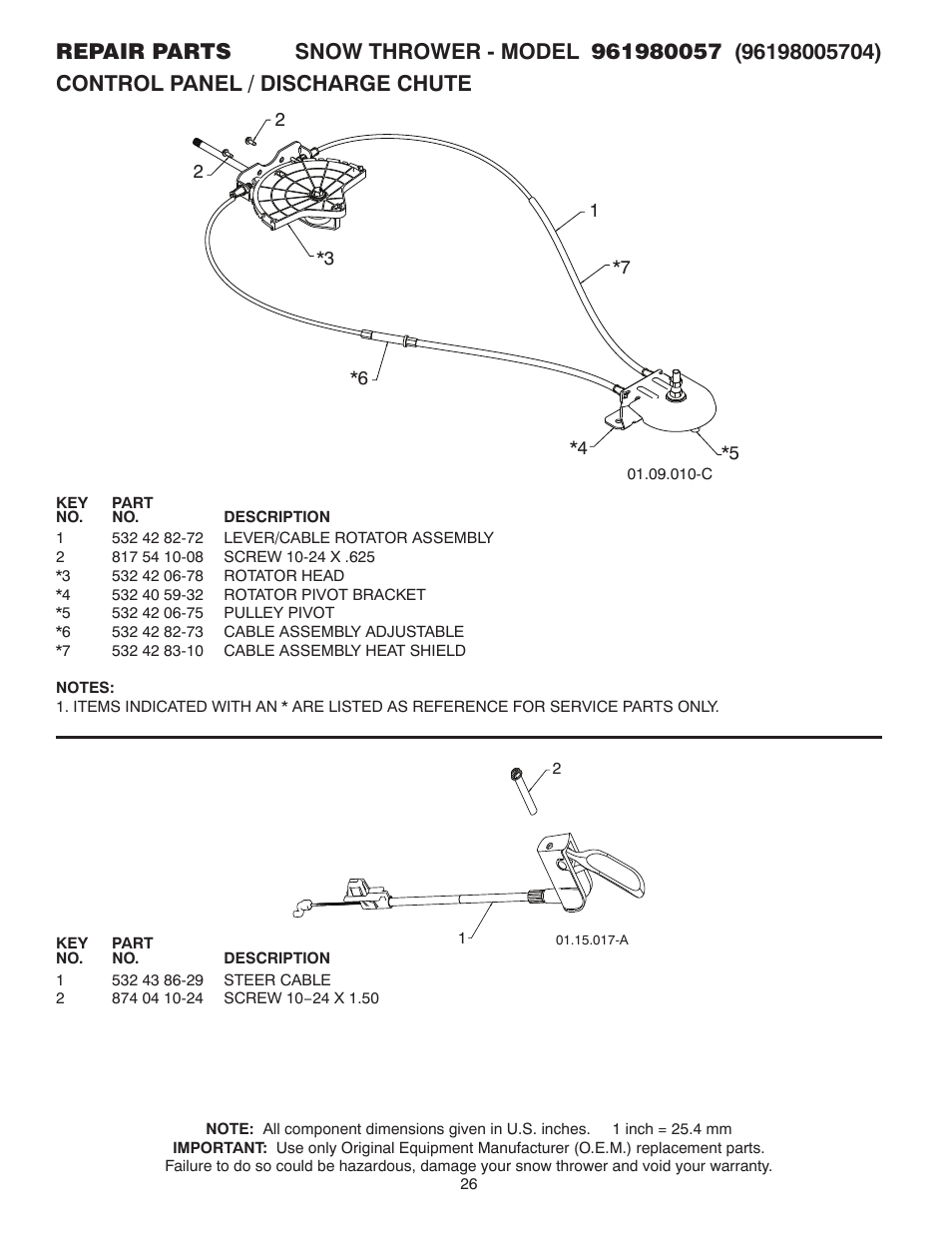 Poulan Pro 961980057 SNOW THROWER User Manual | Page 26 / 40