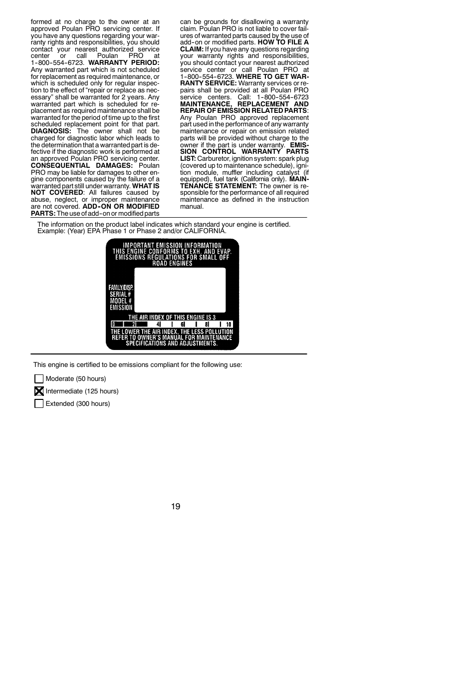Poulan Pro PP4218AV User Manual | Page 19 / 19