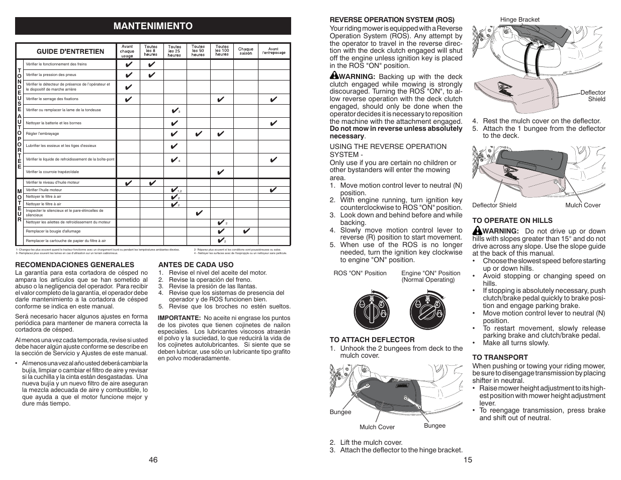 Mantenimiento | Poulan Pro PB30 User Manual | Page 15 / 30
