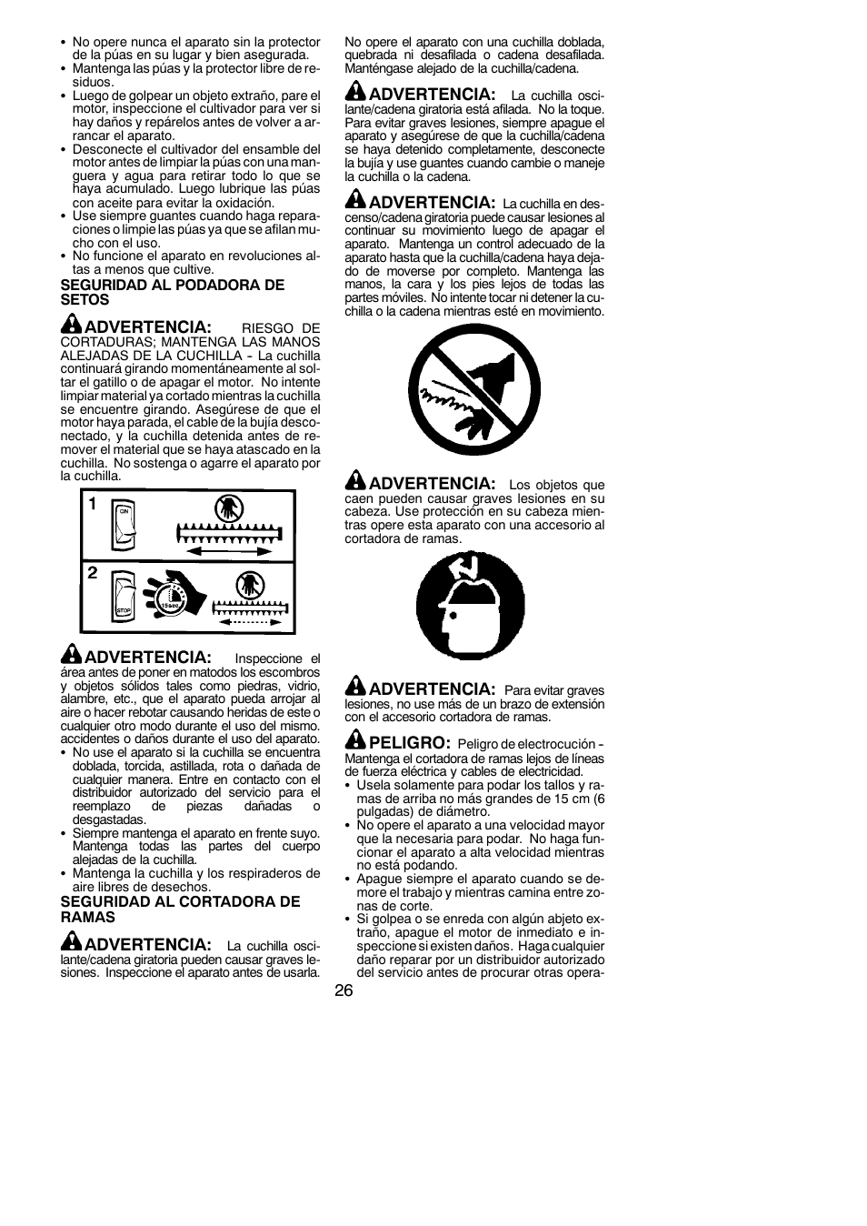 Poulan Pro PP130 User Manual | Page 26 / 60