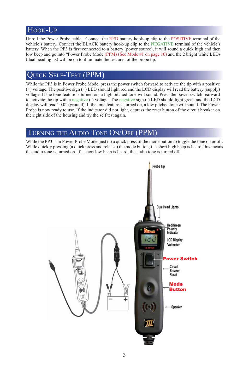 Pp3_4.eps, Ppm) t, Ppm) | Power Probe 3 User Manual | Page 4 / 15