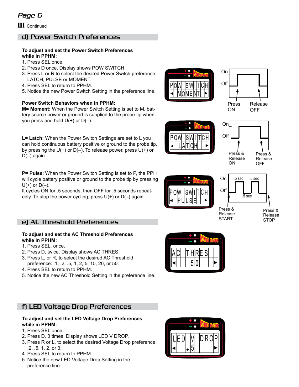 Power Probe The Hook User Manual | Page 6 / 20