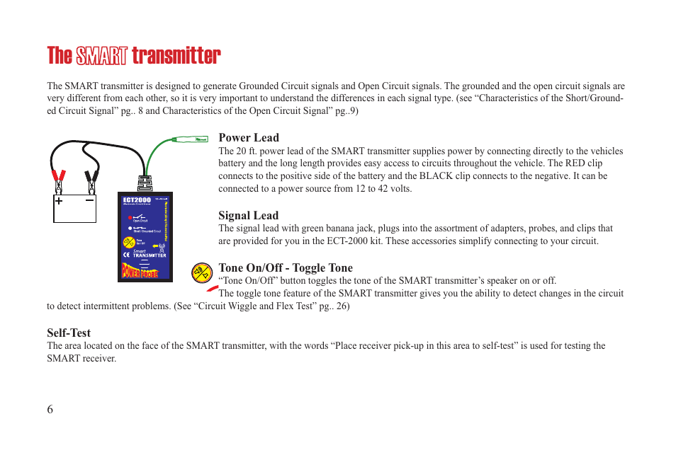 Ect2000_6.eps, The smart transmitter | Power Probe ECT 2000 User Manual | Page 6 / 27