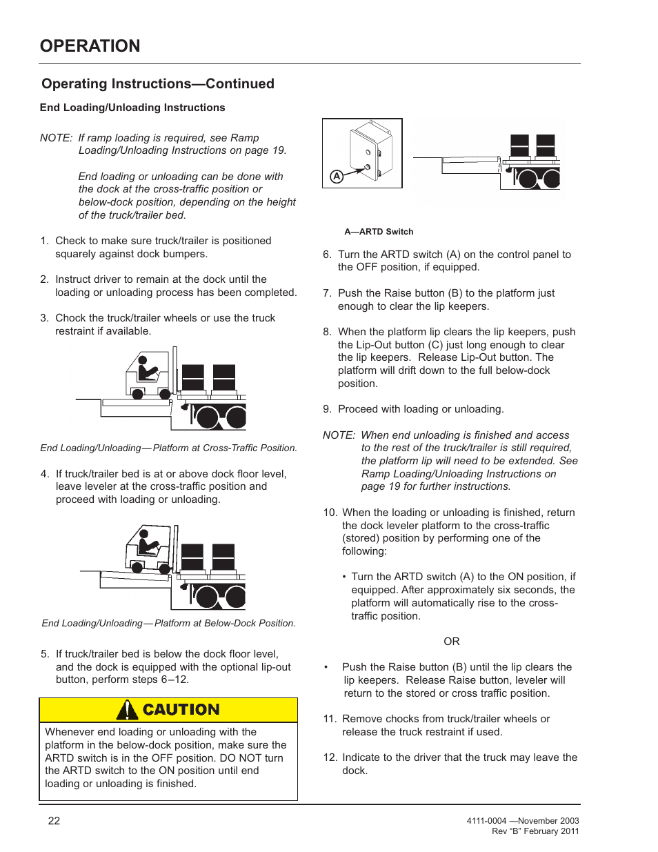 Operation, Operating instructions—continued | Poweramp EH SERIES HYDRAULIC User Manual | Page 24 / 52