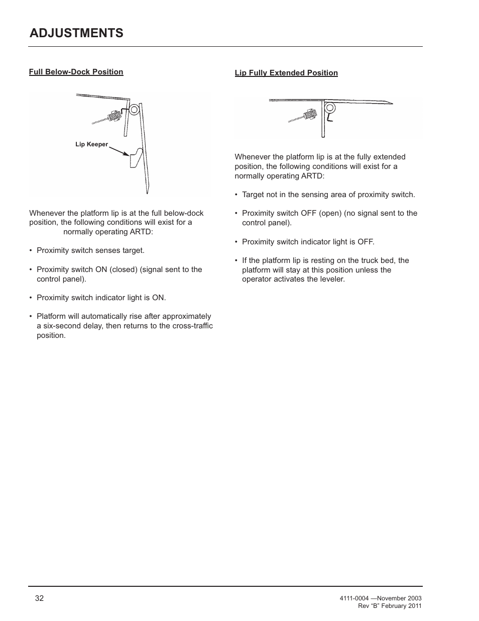 Adjustments | Poweramp EH SERIES HYDRAULIC User Manual | Page 34 / 52