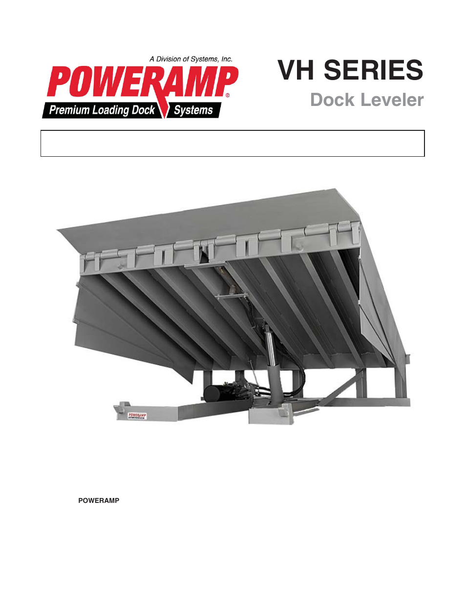 Poweramp VH SERIES HYDRAULIC User Manual | 52 pages