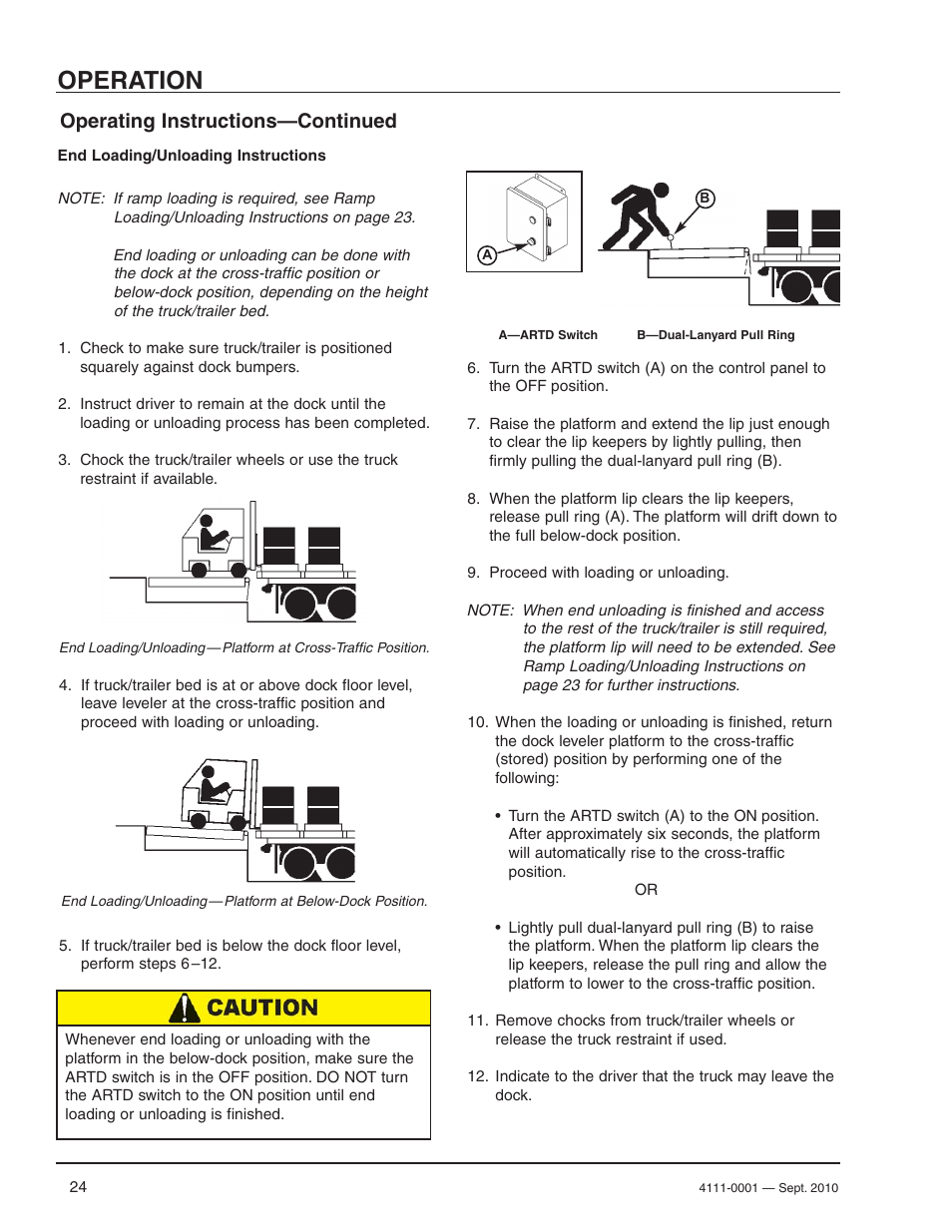 Operation, Operating instructions—continued | Poweramp PR SERIES HYDRAULIC User Manual | Page 26 / 56