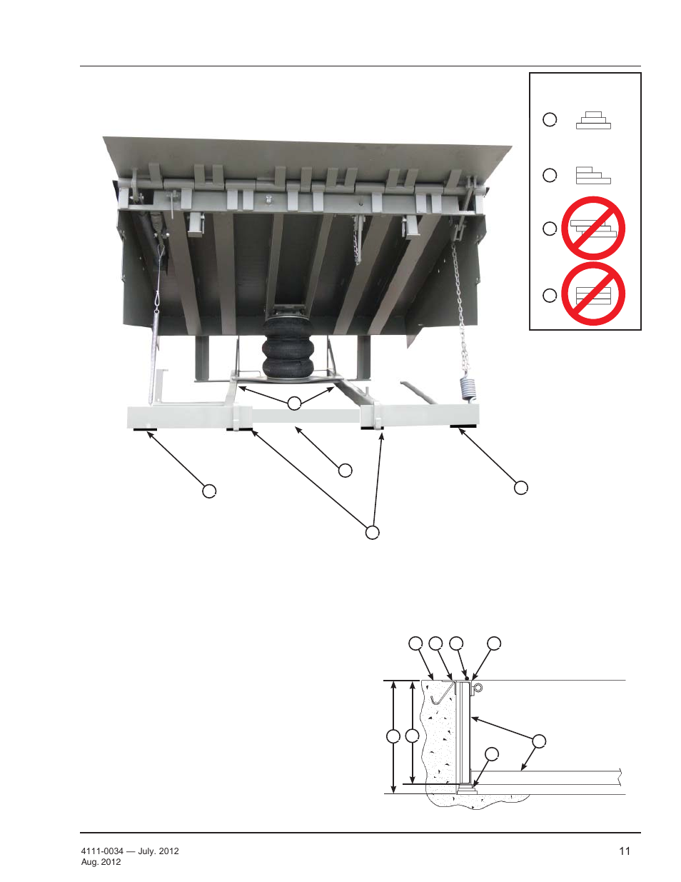 Installation, Install dock leveler | Poweramp CentraAir AIR POWERED User Manual | Page 13 / 44