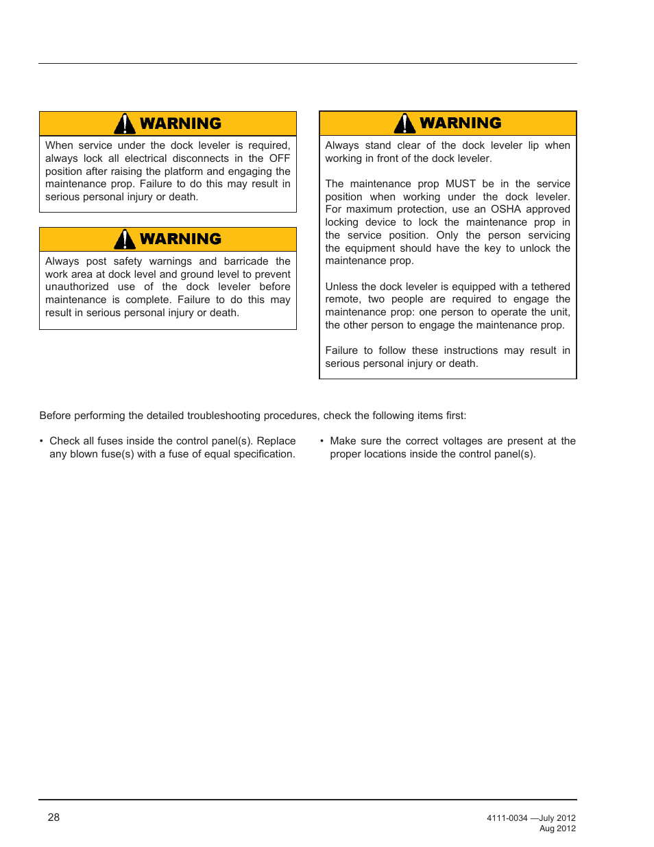 Troubleshooting | Poweramp CentraAir AIR POWERED User Manual | Page 30 / 44